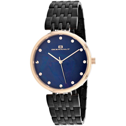 Oceanaut Women's Watch - Aerglo Black Mother of Pearl Dial Bracelet | OC2205 ,