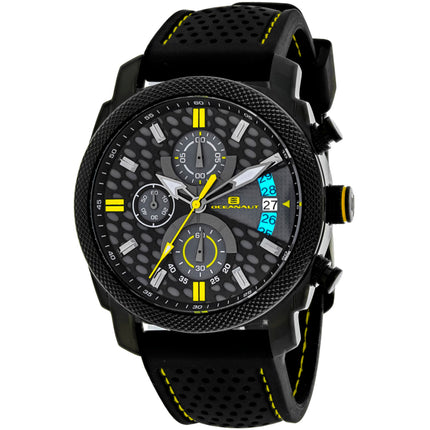 Oceanaut Men's Watch - Kryptonite Quartz Black, Grey Dial Rubber Strap | OC2322 ,