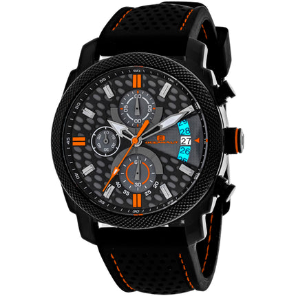 Oceanaut Men's Watch - Kryptonite Quartz Black, Grey Dial Rubber Strap | OC2323 ,