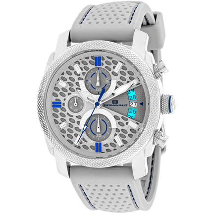 Oceanaut Men's Watch - Kryptonite Silver Tone Case Grey Dial Rubber Strap | OC2325 ,