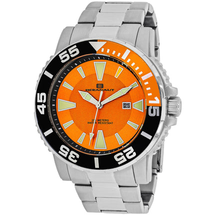 Oceanaut Men's Watch - Marletta Quartz Orange Dial Stainless Steel Bracelet | OC2910 ,