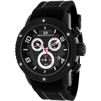 Oceanaut Men's Watch - Impulse Sport Quartz Black Dial Rubber Strap | OC3124R ,