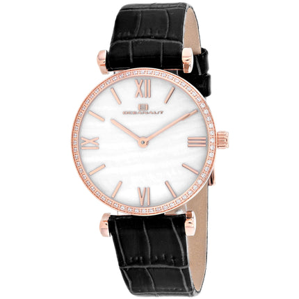 Oceanaut Women's Watch - Harmony White Mother of Pearl Dial Leather Strap | OC3213 ,