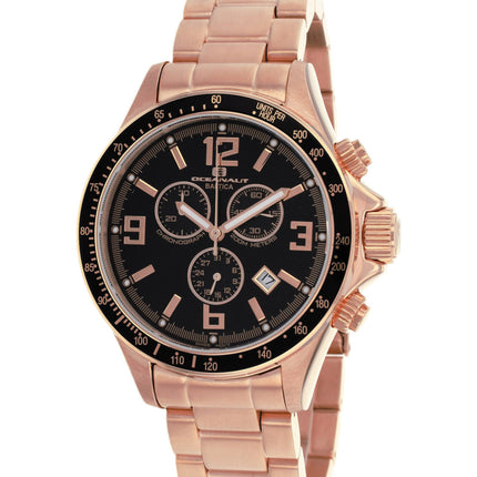 Oceanaut Men's Watch - Baltica Black Dial Plated Stainless Steel Bracelet | OC3329 ,