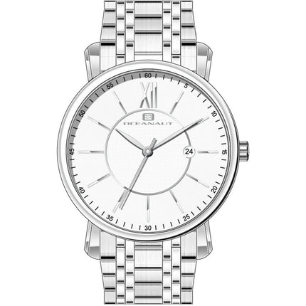 Oceanaut Men's Watch - Expedition White Dial Stainless Steel Bracelet | OC4980 ,