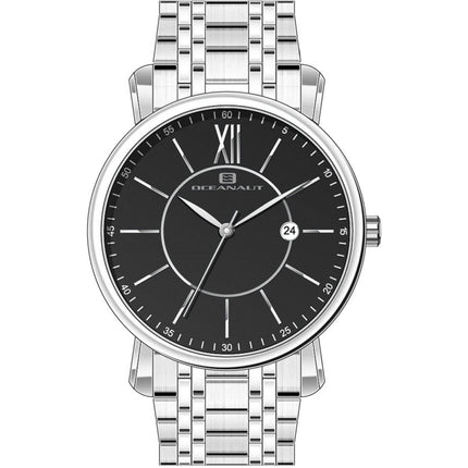 Oceanaut Men's Watch - Expedition Black Dial Stainless Steel Bracelet | OC4981 ,