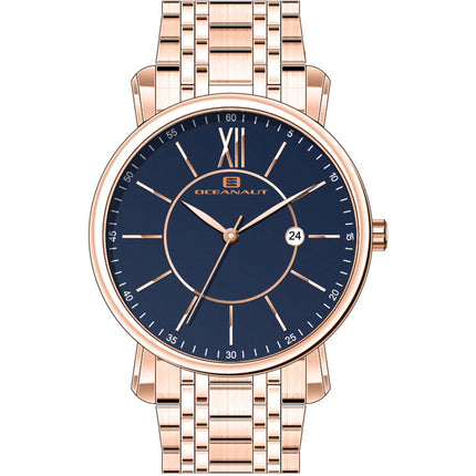 Oceanaut Men's Watch - Expedition Blue Dial Plated Stainless Steel Bracelet | OC4986 ,