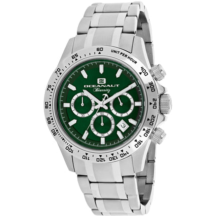 Oceanaut Men's Watch - Biarritz Quartz Green Dial Stainless Steel Bracelet | OC6112 ,