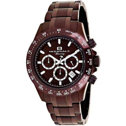 Oceanaut Men's Watch - Biarritz Brown Dial Plated Stainless Steel Bracelet | OC6116 ,