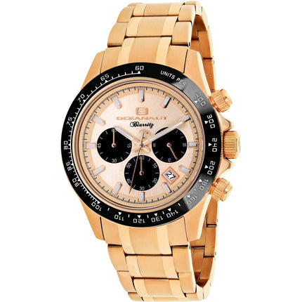Oceanaut Men's Watch - Biarritz Rose Gold Dial Plated Steel Bracelet | OC6122 ,