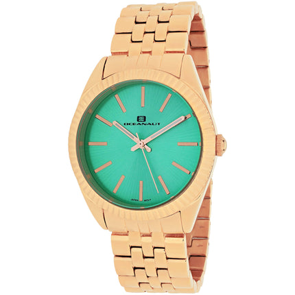 Oceanaut Women's Watch - Chique Green Dial Plated Stainless Steel Bracelet | OC7412 ,