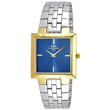 Oniss Men's Watch - Quad Slick Blue Dial Stainless Steel Bracelet | ON5544-MGBU ,