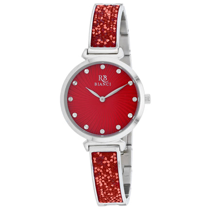 Roberto Bianci Women's Watch - Brillare Red Dial Stainless Steel Bracelet | RB0203 ,