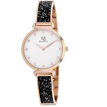 Roberto Bianci Women's Watch - Brillare White Dial Plated Steel Bracelet | RB0204 ,