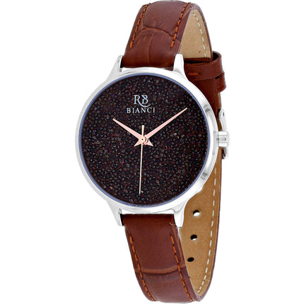 Roberto Bianci Women's Watch - Gemma Quartz Brown Dial Leather Strap | RB0240 ,