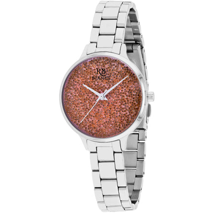Roberto Bianci Women's Watch - Gemma Peach Dial Stainless Steel Bracelet | RB0245 ,