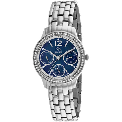 Roberto Bianci Women's Watch - Valentini Black MOP Dial Silver Bracelet | RB0841 ,