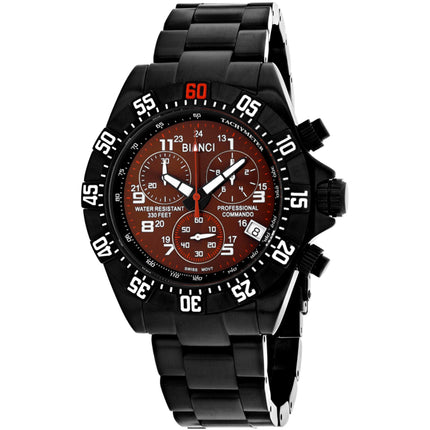 Roberto Bianci Men's Watch - Fontana Brown Dial Plated Steel Bracelet | RB18765 ,