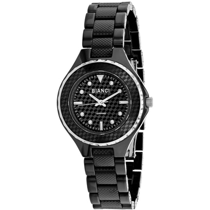 Roberto Bianci Women's Watch - Casaria Quartz Black Dial Ceramic Bracelet | RB2791 ,
