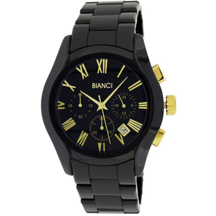 Roberto Bianci Men's Watch - Classico Quartz Black Dial Ceramic Bracelet | RB58760 ,