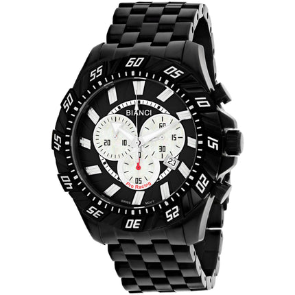 Roberto Bianci Men's Watch - Valencio Black Dial Plated Steel Bracelet | RB70604 ,