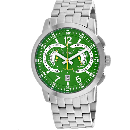 Roberto Bianci Men's Watch - Lombardo Green Dial Stainless Steel Bracelet | RB70961 ,