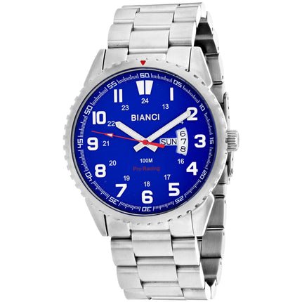 Roberto Bianci Men's Watch - Classico Blue Dial Stainless Steel Bracelet | RB70996 ,