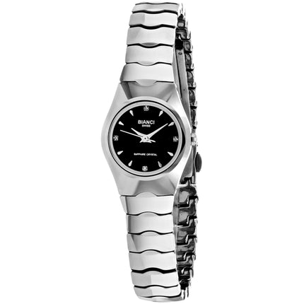 Roberto Bianci Women's Watch - Classic Black Dial Stainless Steel Bracelet | RB80711 ,