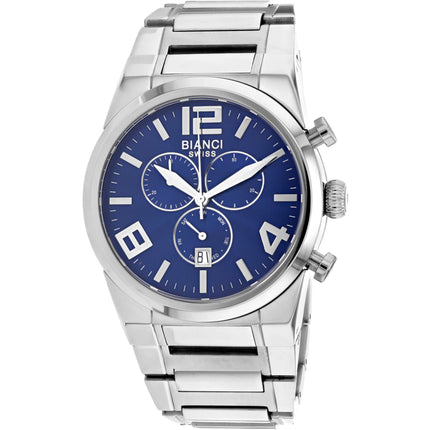 Roberto Bianci Men's Watch - Rizzo Blue Dial Stainless Steel Bracelet | RB90730 ,