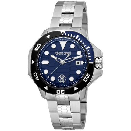 Roberto Cavalli Men's Watch - Spiccato Blue Dial Steel Bracelet | RC5G044M0025 ,