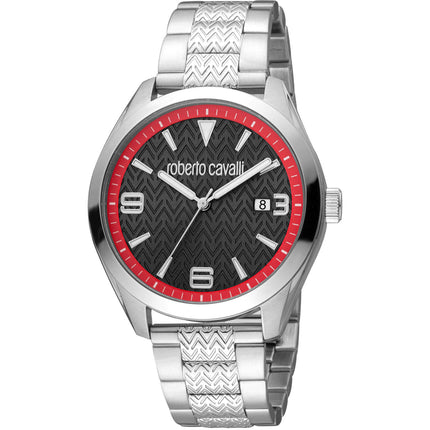 Roberto Cavalli Men's Watch - Classic Black Dial Steel Bracelet | RC5G048M0065 ,