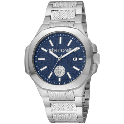 Roberto Cavalli Men's Watch - Classic Blue Dial Steel Bracelet | RC5G050M0065 ,