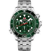 Seapro Men's Watch - Mondial Timer Green Dial Stainless Steel Bracelet | SP0155 ,