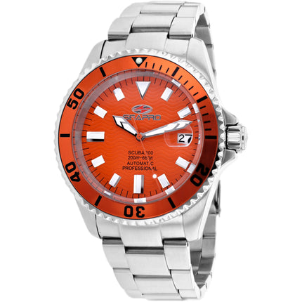 Seapro Men's Watch - Scuba 200 Automatic Orange Dial Steel Bracelet | SP4315 ,