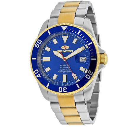 Seapro Men's Watch - Scuba 200 Automatic Blue Dial Plated Steel Bracelet | SP4327 ,