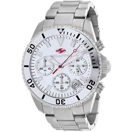 Seapro Men's Watch - Scuba 200 Chrono Silver Dial Stainless Steel Bracelet | SP4350 ,