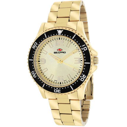 Seapro Women's Watch - Tideway Gold Dial Plated Stainless Steel Bracelet | SP5413 ,