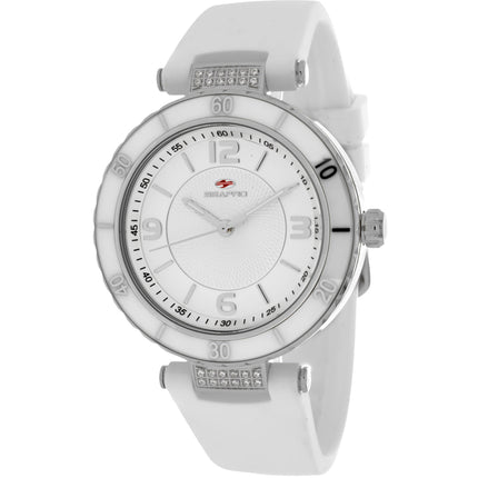Seapro Women's Watch - Seductive Quartz Silver Dial Ceramic Strap | SP6410 ,