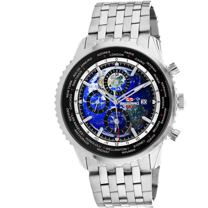 Seapro Men's Watch - Meridian Quartz Blue Dial Stainless Steel Bracelet | SP7320 ,