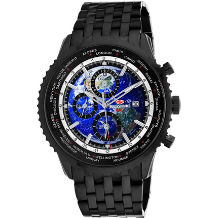 Seapro Men's Watch - Meridian Blue Dial Plated Stainless Steel Bracelet | SP7322 ,