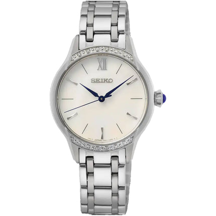 Seiko Women's Watch - Quartz White Dial Stainless Steel Bracelet | SRZ543 ,
