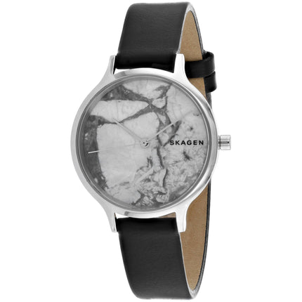 Skagen Men's Watch - Ancher Quartz White Dial Blue Leather Strap | SKW2719 ,