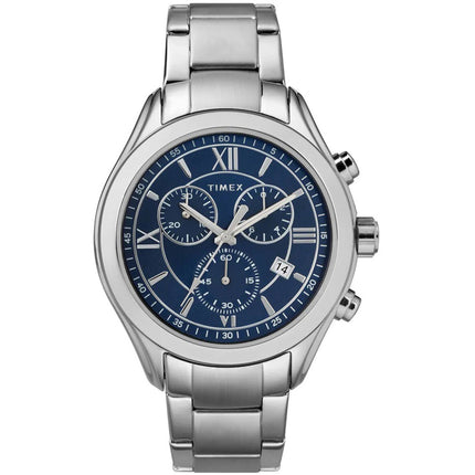 Timex Men's Watch - Intelligent Blue Dial Stainless Steel Bracelet | TW2R66200 ,