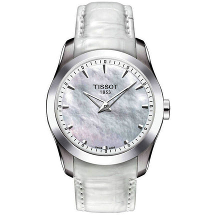 Tissot Women's Watch - Couturier White Mother of Pearl Dial Strap | T0352461611100 ,