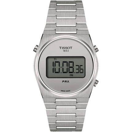Tissot Men's Watch - PRX Digital Silver Dial Steel Bracelet | T1372631103000 ,