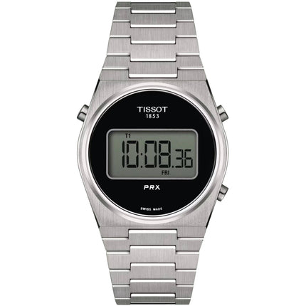 Tissot Men's Watch - PRX Digital Black Dial Steel Bracelet | T1372631105000 ,
