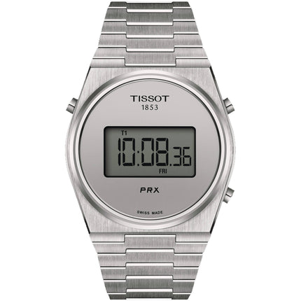 Tissot Men's Watch - PRX Digital Silver Dial Steel Bracelet | T1374631103000 ,