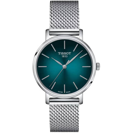 Tissot Men's Watch - Everytime Green Dial Stainless Steel Bracelet | T1432101109100 ,