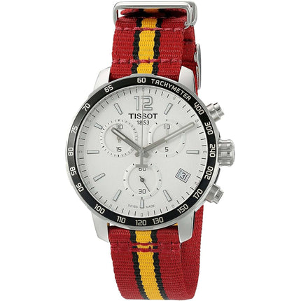 Tissot Men's Watch - Quickster Miami Heat NBA Silver Dial Strap | T0954171703708 ,