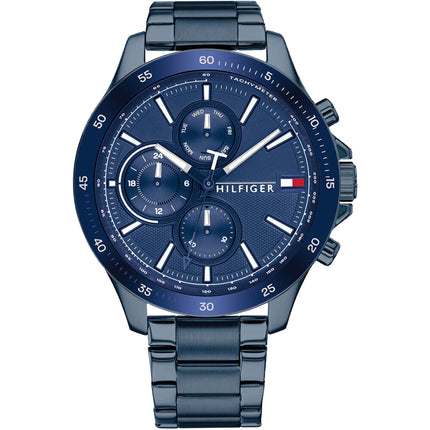 Tommy Hilfiger Men's Watch - Bank Blue Plated Stainless Steel Bracelet | 1791720 ,